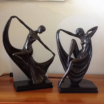 Pair of Art Deco Lamps - Art Deco