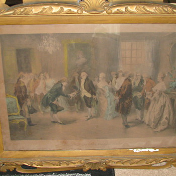 President George Washington  Antique Print