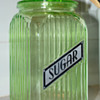 Vaseline Green Sugar Canister