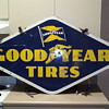 double sided good year procelin sign