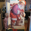 40's-50's Vintage Christmas Coca Cola Store Advertising Display