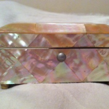 Antique Mother of Pearl Victorian Needle Box  - Victorian Era