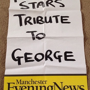 George Harrison news poster-2001 - Music
