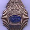 1930's New York Central Railroad Police Detective badge with custom logo center