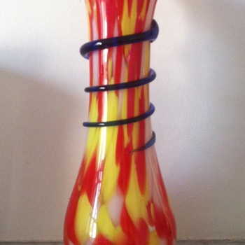 Bohemian Art Nouveau (?) floriform - Art Glass