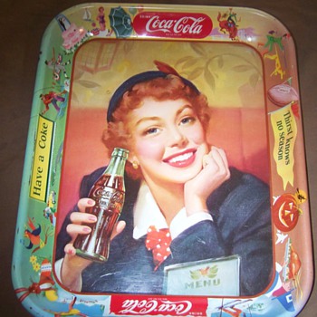 coca cola tray
