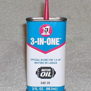 3-In-One Motor Oil Tin - Advertising