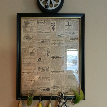 Fishing lure page from 1908 Sears Roebuck Catalog