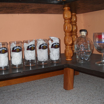 Jim Beam bar glasses - Breweriana