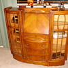 1930's Art Deco Secretary with curio cabinets