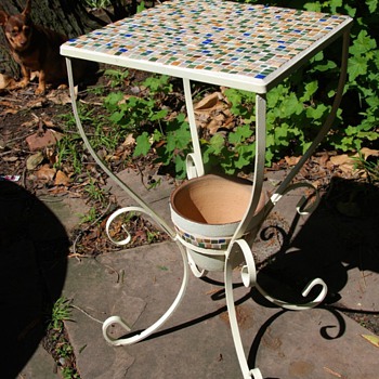 tile tables i made with flea market finds - Furniture
