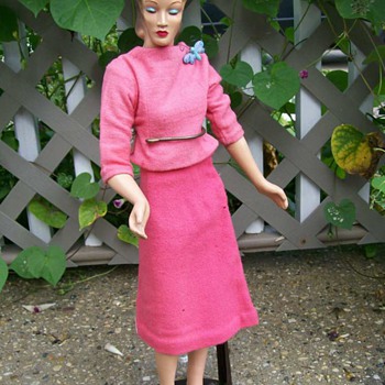 Hauty 1940's Mannequin doll as found and repaired 