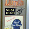 Free Lunch Next Door Pabst Blue Ribbon Beer Wood Sign