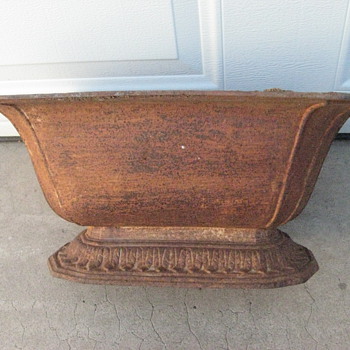 Victorian era pot or planter appears to be cast iron? - Victorian Era