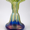 Kralik Cobalt & Vaseline furnace decorated vase, ca. 1930s