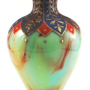 Loetz Onyx Vase c.1887 - Art Glass