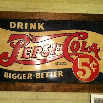 Metal Pepsi sign - Signs