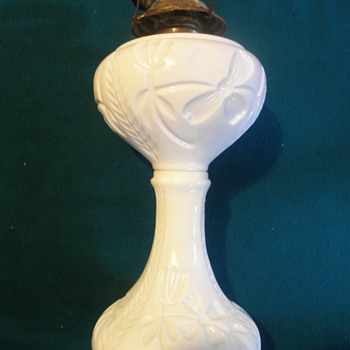 Moonstone or milk glass oil lamp? - Lamps