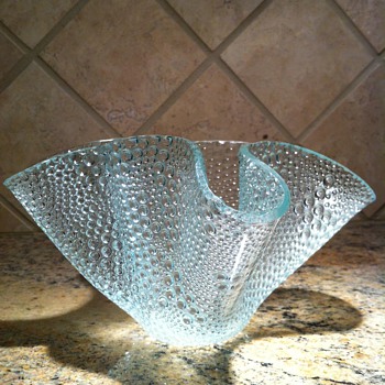 Unknown Water Drop Glass Handkerchief - Art Glass