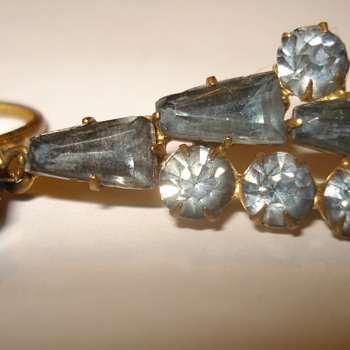 LIGHT BLUE STONE EARRING FROM GRAB BAG, SIGN JECHOSLOV. ? - Fine Jewelry