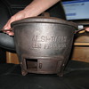 Black cast iron kettle