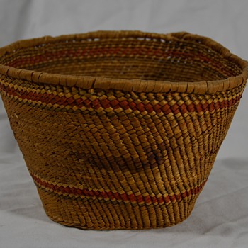 Native Basket with Bird Design