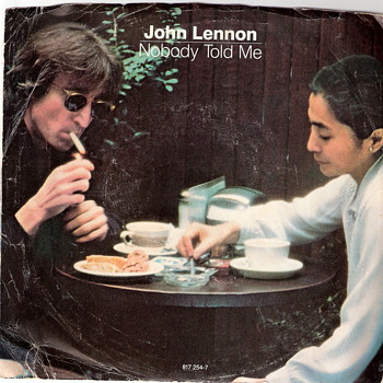 John Lennon 45 - Nobody Told Me/O' Sanity - Good Condition - Records