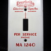 Everbrite electric signs porcelain Light switch Plate