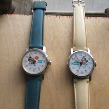 Two of the four 1978 Bradley sport series Mickey - Wristwatches