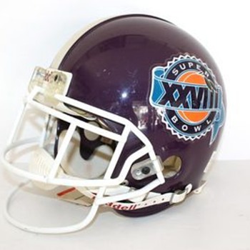 PURPLE?? XXVIII 1994 Signed & Numbered Emmitt Smith Super Bowl Helmet