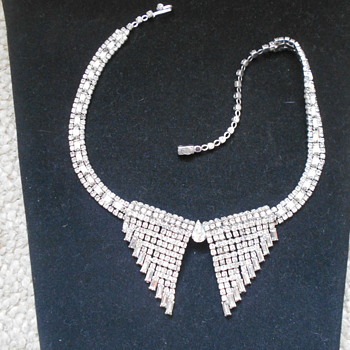 Kramer of New York rhinestone necklace - Costume Jewelry
