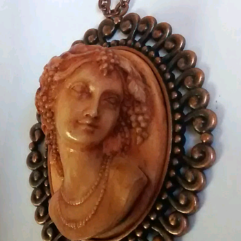 One of My Favorites, Cameo Pin Plastic? - Costume Jewelry
