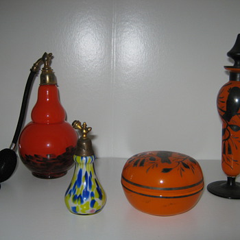 Some of my Czech Perfumes - Art Glass
