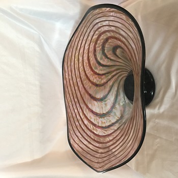 Vintage Stan O'Neil studio glass centerpiece - Art Glass
