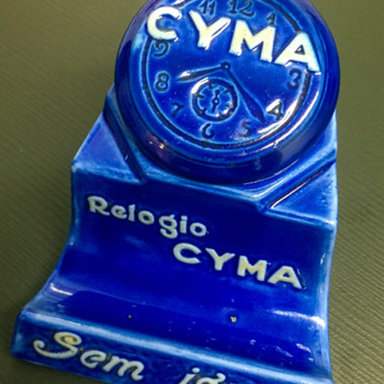 1920s-1930s CYMA promotional art deco inkwell - Advertising