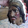 ceramic Indian still bank heads (pair)