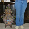 Antique Japanese Satsuma Temple/Palace/Floor Urn/Vase