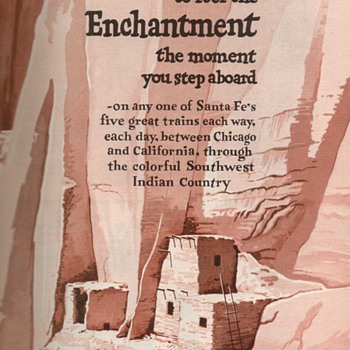 1952 - Sante Fe Railroad Advertisement - Advertising
