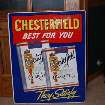Chesterfield Cigarettes Sign
