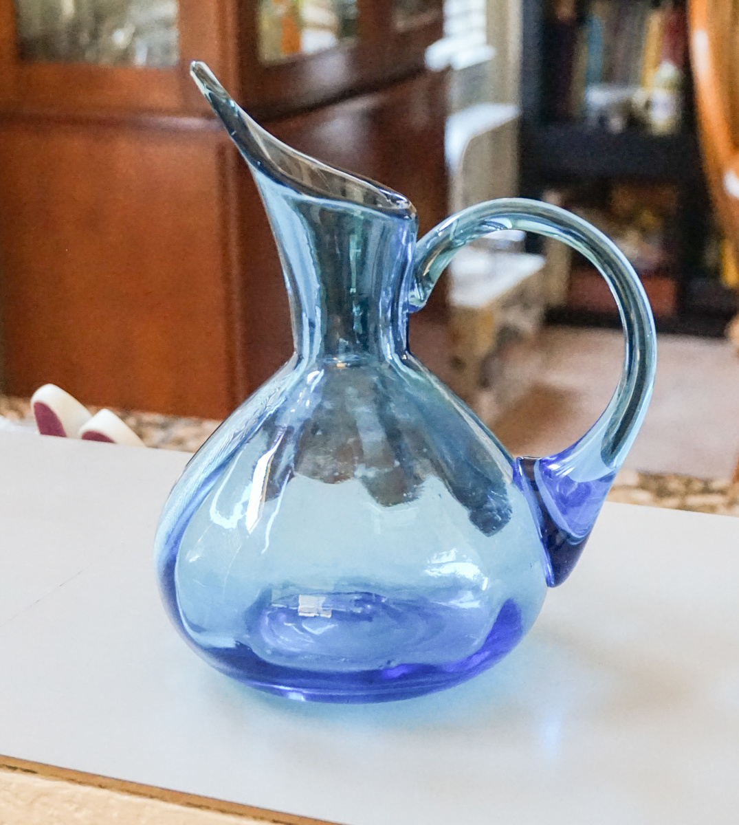 Vintage Blenko Glass Blue Sapphire Pitcher Collectors Weekly