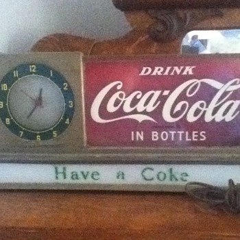 Price Brothers Coke Counter Clock