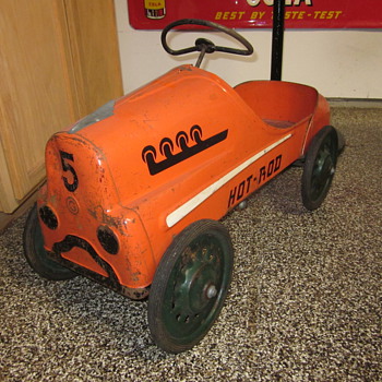 1950's Original Hot Rod Racer Pedal Car  - Model Cars