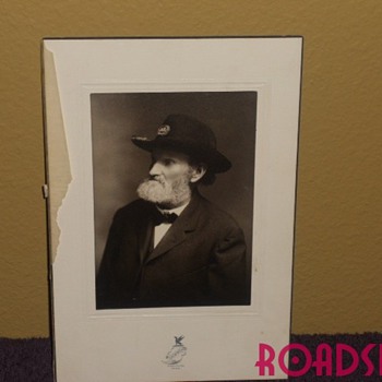 A Civil War  photo found in a file containing family records. - Photographs