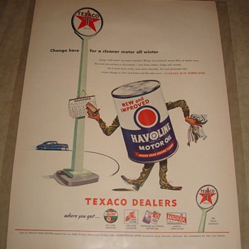 Texaco Havoline Motor Oil Magazine Ad - Advertising