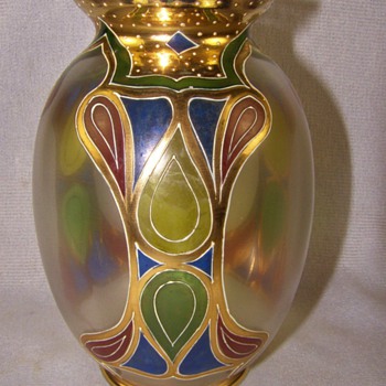 Harrach Art Nouveau Vase c.1900 - Art Glass