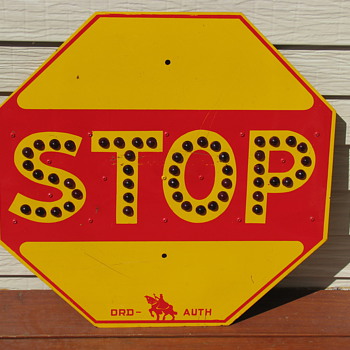 Orchard Place Airfield Stop Sign (Pre-O'Hare Airport) - Signs