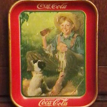 Original 1931 Huck Finn Coca-Cola Serving Tray
