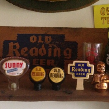 Old Reading & Sunshine Tap Handles - Breweriana