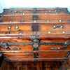 Antique Wall Trunk Montreal J.E. Fournier