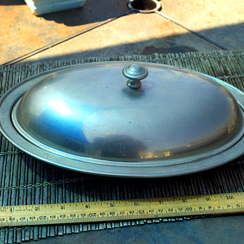 Burley & Co 12" Nickel-Rolled on Steel Hotel Pan with Cover - Kitchen